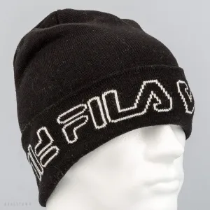 Zimná čiapka Fila Slouchy Beanie Outline Logo čierna